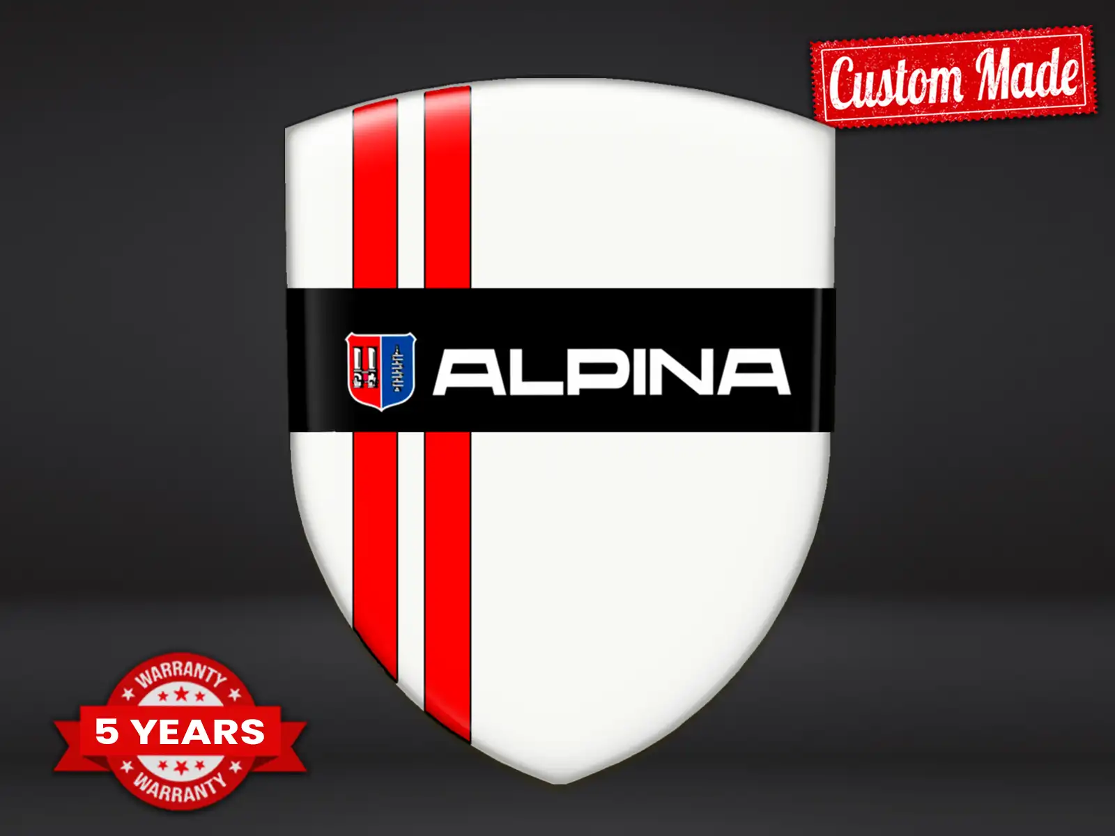 Alpina Heckscheibenaufkleber Robust Limitiert Hochwertig